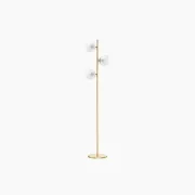 Staggered Glass 3-Light Floor Lamp