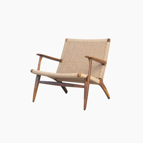Midcentury Jute Slipper Chair