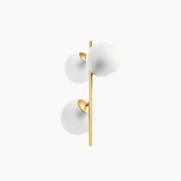Staggered Glass 3-Light Floor Lamp